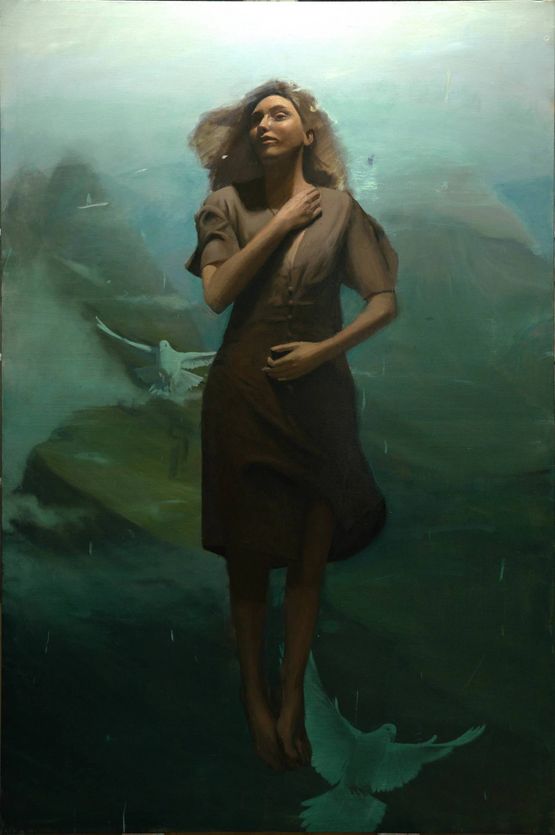 My husband set me as a seal upon your heart as a mark upon your arm by Marcos Lozano Merchan contemporary artwork Painting