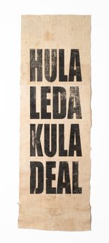 Untitled HULALEDAKULADEAL by Newell Harry contemporary artwork textile