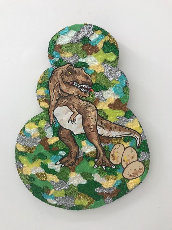 Thailandnosaurus by Yuree Kensaku contemporary artwork Mixed Media