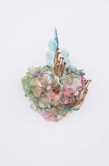 Get Close to Each Other and Stick Together 33 cm by Nathalie Djurberg and Hans Berg contemporary artwork sculpture