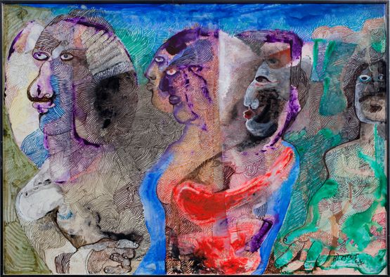 Bruhannaddas by The Estate Of Mohan Samant contemporary artwork Painting