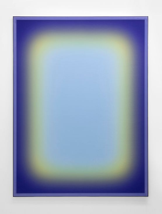 Moonlight mile Silver sfumato by Jonny Niesche contemporary artwork Painting