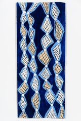 Blue Fire by Dhambit Mununggurr contemporary artwork painting