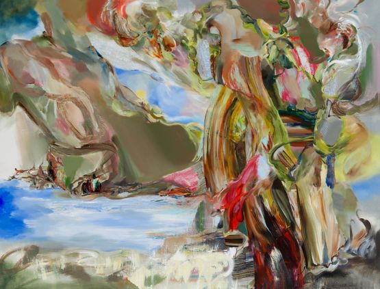 The Eternal Creek by Wu Shuang contemporary artwork Painting