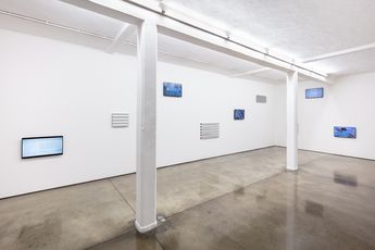 Contemporary art exhibition Liam Gillick The Night of Red and Gold at Maureen Paley London United Kingdom