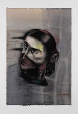 MaskingDusk by Anju Dodiya contemporary artwork drawing painting works on paper