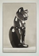 BBC Big Black Cat by Nihura Montiel contemporary artwork drawing