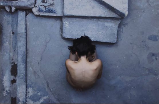 Asmal Evde Ucleme. In The House of Grapevine - Triology by Fatos Irwen contemporary artwork Photography