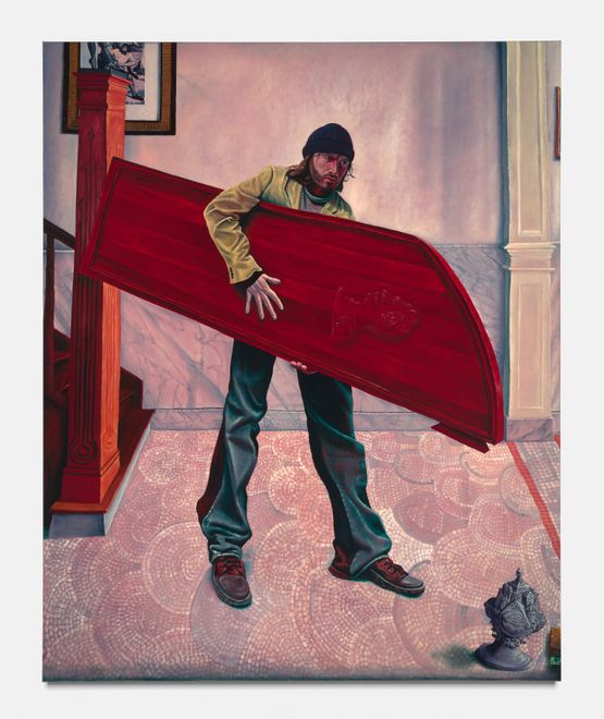 The Hoarder by Bendt Eyckermans contemporary artwork Painting