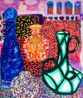 Where the Graces require and the Muses inspire by Angela Brennan contemporary artwork Painting