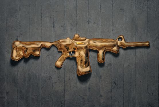 Dari Bumi Untuk Langit Gold Series no.6 by Rudi Mantofani contemporary artwork Painting