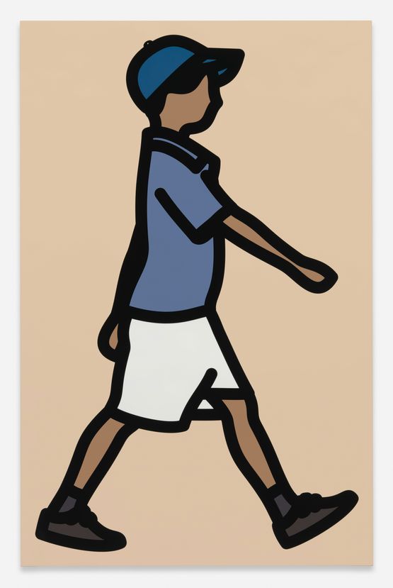 Muhammad 2. by Julian Opie contemporary artwork Print