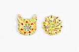 Two Floral Donuts by Jae Yong Kim contemporary artwork sculpture