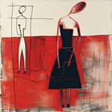 AI We hardly knew each other by Helena Sarin contemporary artwork nft print