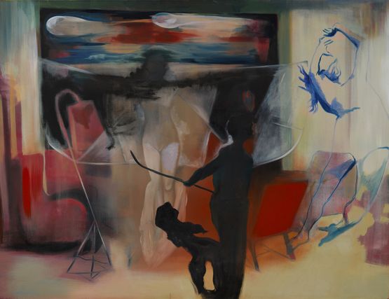 A Room in a Bag of Stars by Kate Gottgens contemporary artwork Painting