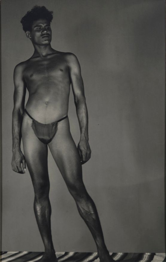 Male nude-full figure by Lionel Wendt contemporary artwork Photography