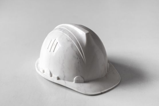 Marble Helmet by Ai Weiwei contemporary artwork Sculpture
