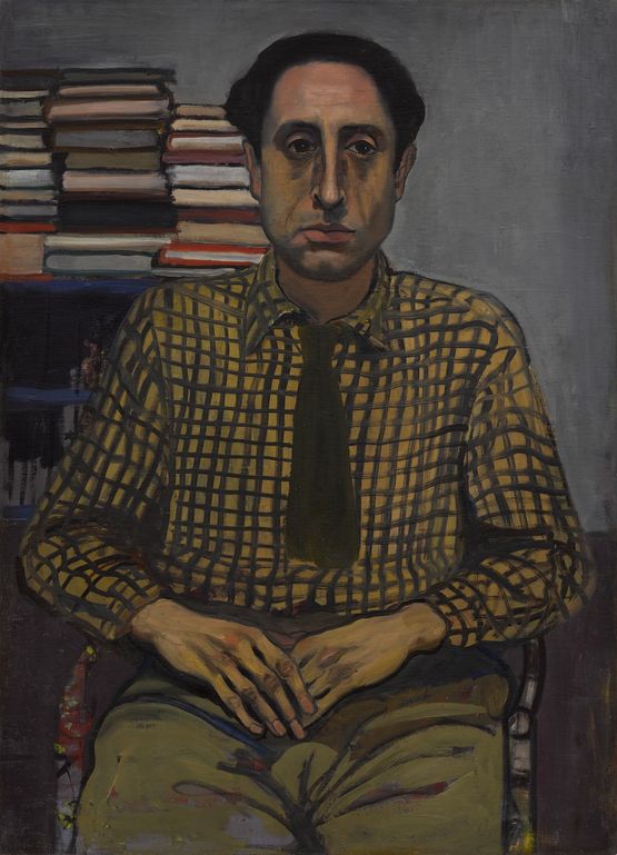 Sam in Checkered Shirt by Alice Neel contemporary artwork Painting