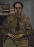 Sam in Checkered Shirt by Alice Neel contemporary artwork Painting
