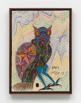 Owl by Chico Da Silva contemporary artwork painting