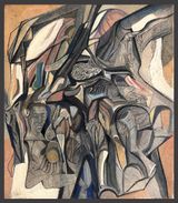 Unsettled Lives 8 by Vikrant Bhise contemporary artwork painting