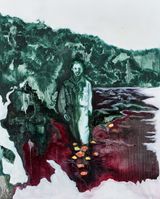 Avalon The Undertow by Ravelle Pillay contemporary artwork painting works on paper