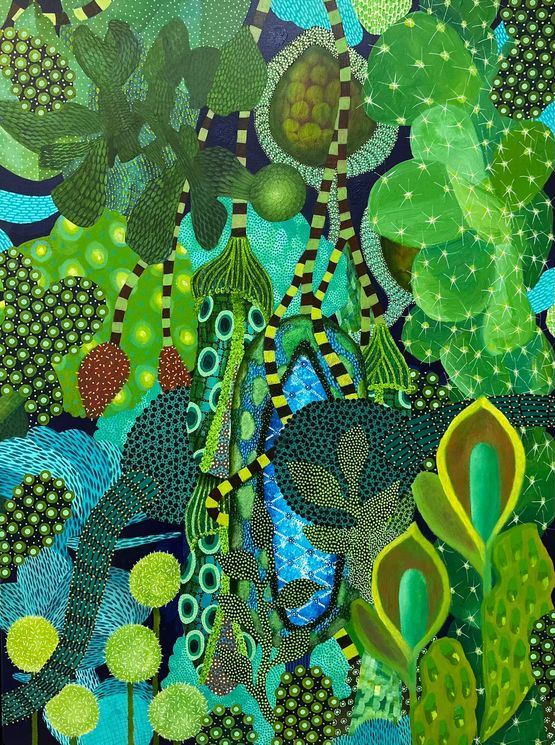 Park view by Michael McHugh contemporary artwork Painting
