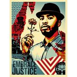 Embrace Justice by Shepard Fairey contemporary artwork print works on paper