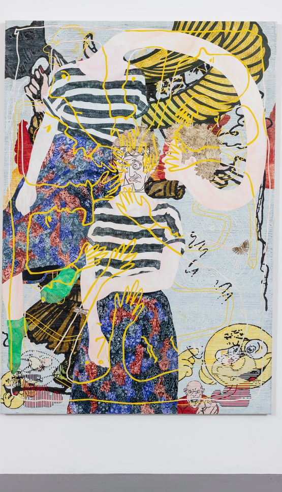 Self Portrait as Self-Conscious Left by Helen Johnson contemporary artwork Painting