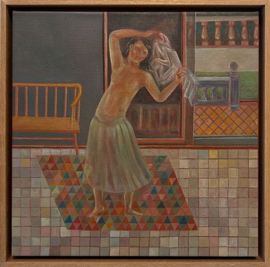 An evening by Noor Mahnun Anum contemporary artwork Painting