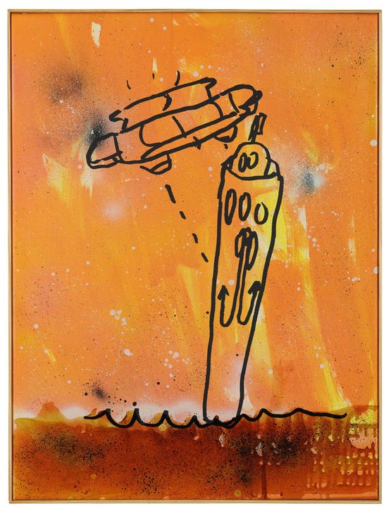 Ufo by Walter Dahn contemporary artwork Painting
