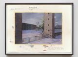 Olympia Simulation of late april snow not yet permanent 1 day by David Claerbout contemporary artwork mixed media painting