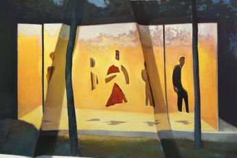 Contemporary art exhibition Jonathan Wateridge Some Distance Apart at GRIMM London United Kingdom