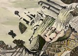 Space and time by Vinoja Tharmalingam contemporary artwork painting works on paper