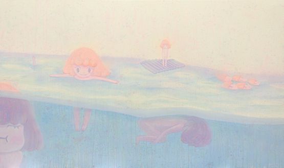 Staying afloat 2 by Yeo Kaa contemporary artwork Painting