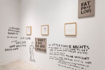 Contemporary art exhibition Karl Holmqvist Rirkrit Tiravanija HERE COMES MY FACE at Gladstone 130 East 64th Street New York United States