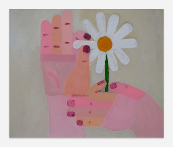 Daisy study I by Galina Munroe contemporary artwork Painting