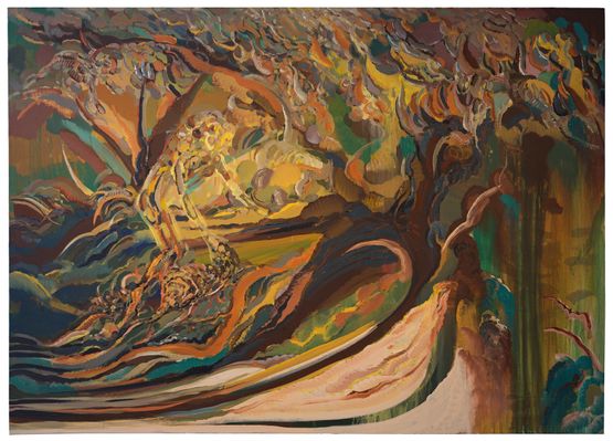 Flesh by Amitesh Shrivastava contemporary artwork Painting