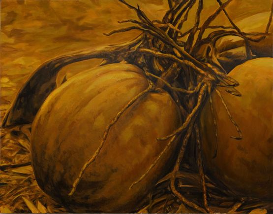 Palm Tree View 2 by Christopher Bassi contemporary artwork Painting