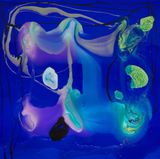 From previous encounters he had exhausted all possible reasons every imaginable and amazingly unimaginable reasons as to why he could not have sex with John by Dale Frank contemporary artwork mixed media painting
