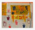 Studio Still Life Ochre by Florence Hutchings contemporary artwork Painting