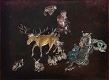 Tale of the 11th Day Golden Deer Blue Coala by Yang Jiechang contemporary artwork painting