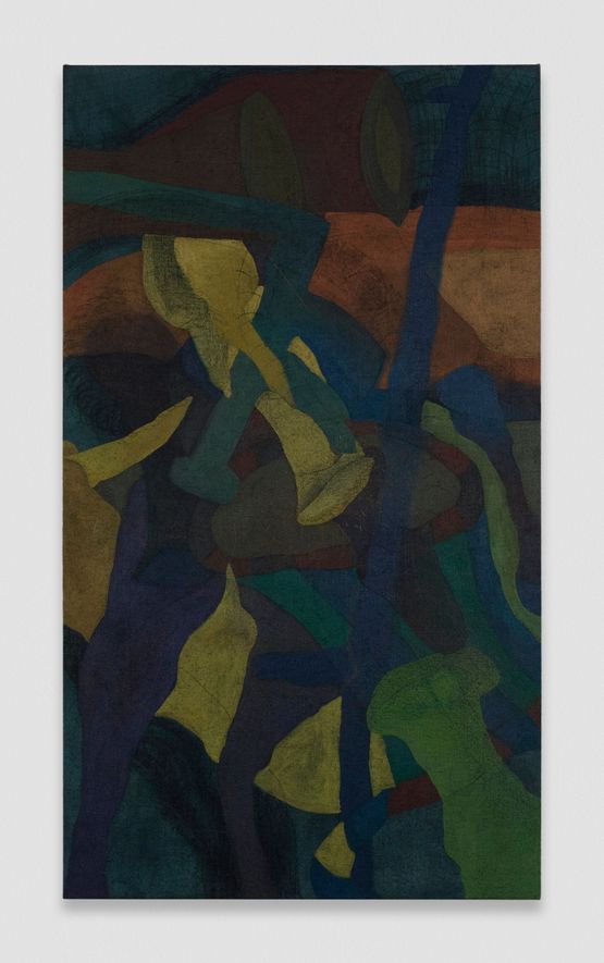 to walk when darkness falls at noon my tools are with me by Kaveri Raina contemporary artwork Painting