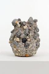Vessel fused with stone by Masaomi Yasunaga contemporary artwork sculpture