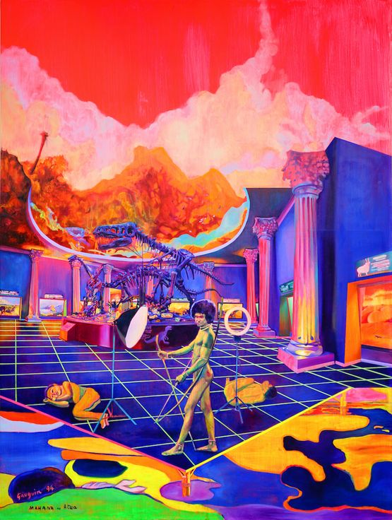 A Brief Guide in the Search for Untarnished Authenticity by Zico Albaiquni contemporary artwork Painting