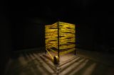 Printed Barricade by Hashan Cooray contemporary artwork sculpture installation mixed media