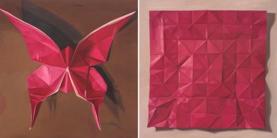 Folds and Creases 2 by Fadilah Karim contemporary artwork Painting