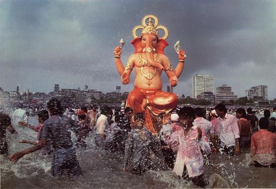 Ganapati immersion Chowpatty Bombay by Raghubir Singh contemporary artwork Photography