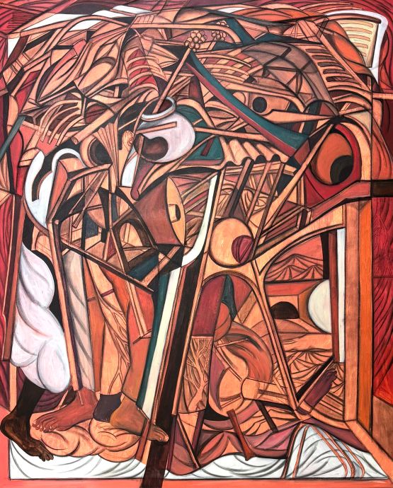 They Made Us Wear It 2 by Vikrant Bhise contemporary artwork Painting