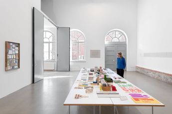 Contemporary art exhibition Christine Hill Attention Economy at Galerie Eigen  Art Leipzig Germany